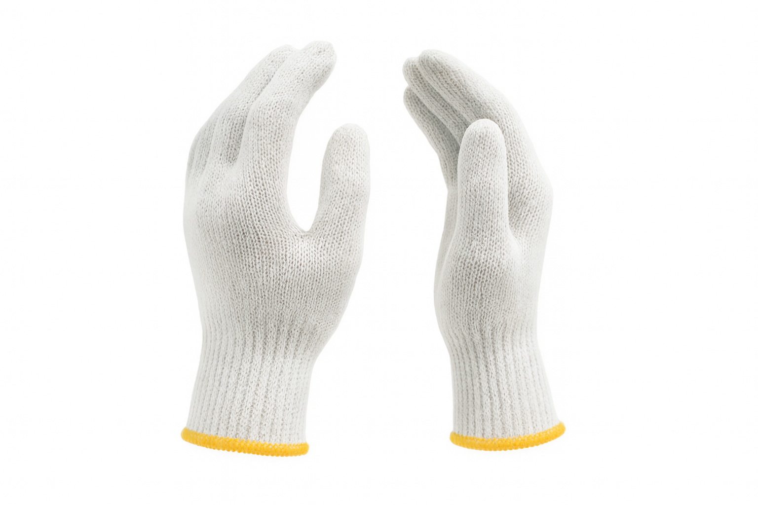 Guantes de Algodón 45-50g - Guantes de algodón de peso ligero para protección básica en tareas generales industriales. Ideales para almacenes, talleres y uso doméstico con máxima comodidad.